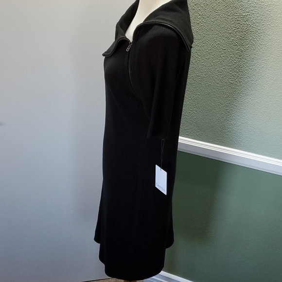 CALVIN KLEIN SHORT-SLEEVE SWEATER DRESS - Picture 6 of 9